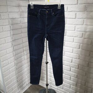 Calvin Klein Jeans Ladies Size 4 Dark Wash High Rise Skinny Blue Jeans